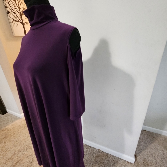 Scout and Molly Dress - Mock Neck Dress in Medium- Eggplant- NWT - Picture 8 of 8